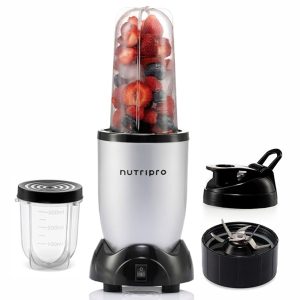 NutriPro Juicer Mixer Grinder – Smoothie Maker – 500 Watts (2 Jars & 1 Blade, Silver) – 2 Year Warranty